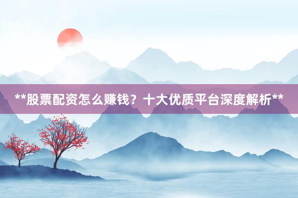 **股票配资怎么赚钱？十大优质平台深度解析**